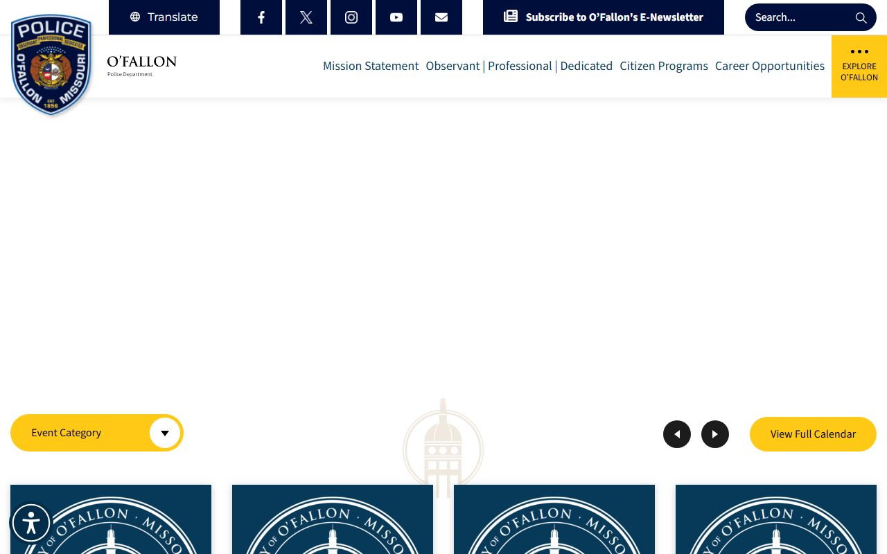 O'Fallon Police Department website for booking reports