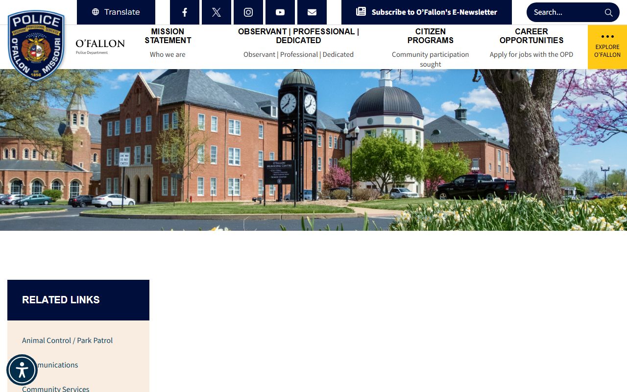 O'Fallon Police records division for booking reports